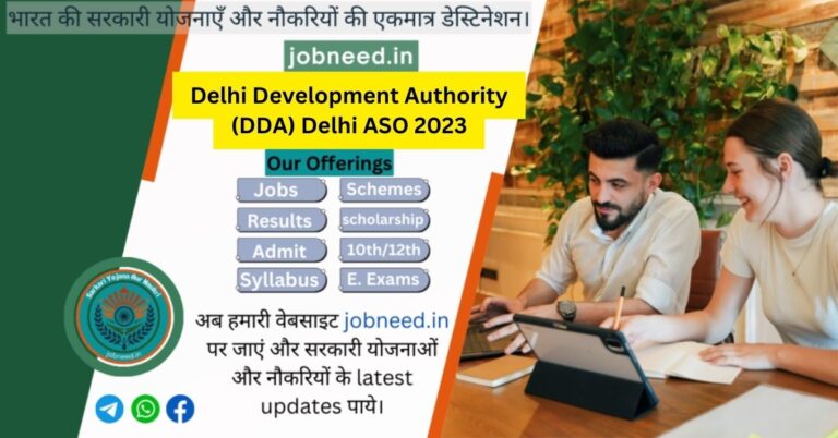 Delhi Development Authority (DDA) Delhi ASO 2023