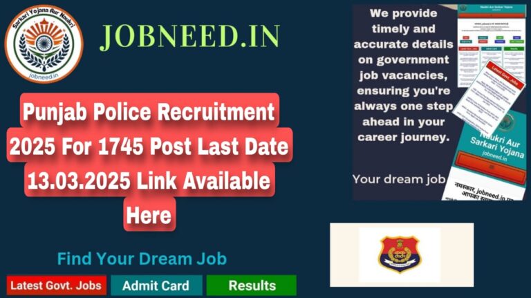 Punjab Police Recruitment 2025